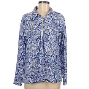 Pappagallo Funnel Neck Half-Zip Pullover